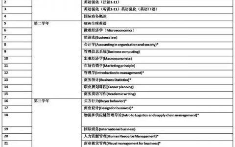 RMIT与上海对外经贸大学合作办学项目